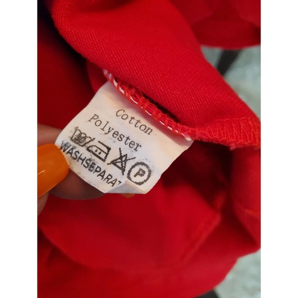 Women's Solid Red Polyester Sleeveless Full Zip Front Casual Jacket Size Small - Picture 9 of 12